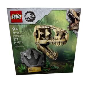 New Sealed Lego Jurassic World Dinosaur Fossils: T Rex Skull 76964 Retiring Set